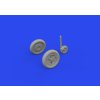 1/72 Bf 109G-2/G-4 wheels for bulged wings PRINT (EDUARD)