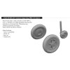 672341 Bf 109G 2 G 4 wheels for bulged wings PRINT 1 72 Eduard