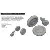 672348 Bf 109G 5 G 6 wheels PRINT 1 72 Eduard