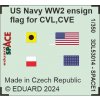 3DL53014 SPACE REKL US NAVY WW2 ensign flag for CVL,CVE 1 350 rev0