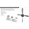 672362 P 51D Hamilton Standard propeller uncuffed PRINT 1 72 Eduard