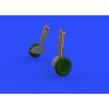 1/48 Bf 109F undercarriage legs BRONZE   (EDUARD)
