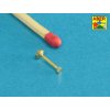 1/16 Turned imitation of Hexagonal bolts 1,6 x  6,0 mm x 25 pcs.