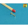 1/16 Turned imitation of Hexagonal bolts & nuts 1,6 x  4,0 mm x 15 pcs. And 1,6mm nuts x 10 pcs.