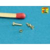 1/16 Turned imitation of Hexagonal bolts & nuts 1,6 x  4,0 mm x 15 pcs. And 1,6mm nuts x 10 pcs.