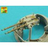 1/35 Two barrels to Browning ANM2 with flash hiders