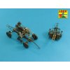 1/35 Set of 2 barrels for Russian 14,5 mm machine guns KPVT used on ZPU-2 or ZPU-4