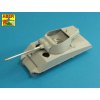1/35 U.S 90 mm M3 barrel  with thread protector for tank destroyer M36B1