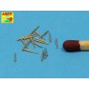 1/350 Set of 20 pcs 28 mm (1,1in)barrels for US Navy