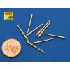 1/700 Set of 8 pcs 381mm long barrels for turrets without antiblast covers ships Hood