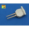 1/700 Set of 8 pcs 381mm long barrels for turrets without antiblast covers ships Hood