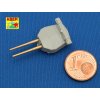 1/700 Set of 8 pcs 381mm long barrels for turrets without antiblast covers ships Hood