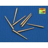 1/700 Set of 8 pcs 381mm long barrels for turrets without antiblast covers ships Hood