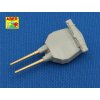 1/700 Set of 8 pcs 381mm short barrels for turrets with antiblast covers ships Hood