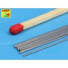 Steel  round rods O 0,5mm length 250mm x12 pcs.