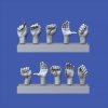 1/16 Assorted hands set No. 2