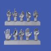 1/16 Assorted hands set No. 5