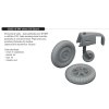 632202 Bf 109E wheels 1 32 Eduard