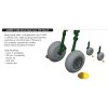 1/48 P-40E wheels block tread (EDUARD)