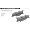 672408 Spitfire Mk.V three stacks exhaust rounded PRINT 1 72 Tamiya