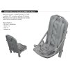 672413 P 51D seat with integral belts PRINT 1 72 Eduard