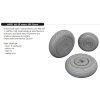 6481151 MiG 21F wheels 1 48 Eduard