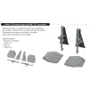 672446 P 51D undercarriage legs PRINT 1 72 Arma Hobby