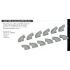 624011 Bf 109G 5 6 exhaust stacks PRINT 1 24 Airfix