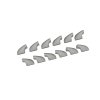 624011 Bf 109G 5 6 exhaust stacks PRINT