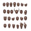 SKULLS - BASING BITS 72 pieces