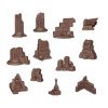 VILLAGE RUINS - BASING BITS 12 pieces