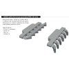 6481208 Spitfire Mk.IX exhaust stacks fishtail PRINT 1 48 Airfix