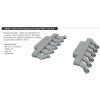 6481209 Spitfire Mk.IX exhaust stacks rounded PRINT 1 48 Airfix