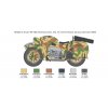 Model Kit military 7406 - Zundapp KS 750 with sidecar (1:9)