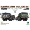 5003 Russian Army Tractors Set KZKT 537L 1+1 MAZ 537
