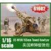 61602 US M198 155mm Towed Howitzer 1 16