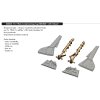 648436 2 Fw 190A 5 undercarriage legs BRONZE 1 48 Eduard