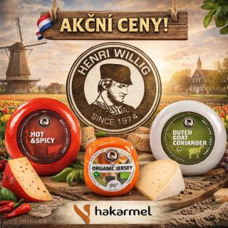 🧀🔥 AKČNÍ CENY NA HOLANDSKÉ SÝRY OD HENRI WILLIG! 🇳🇱 Milovníci kvalitních sýrů, zbystřete. Do našeho e-shopu jsme právě...
