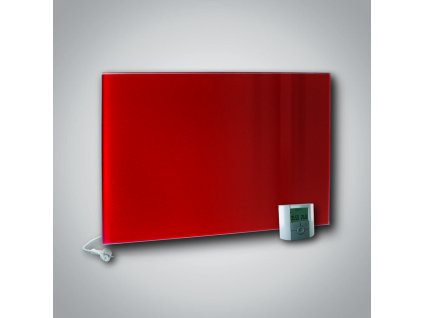 Sálavý skleněný panel GR+ 300 červený