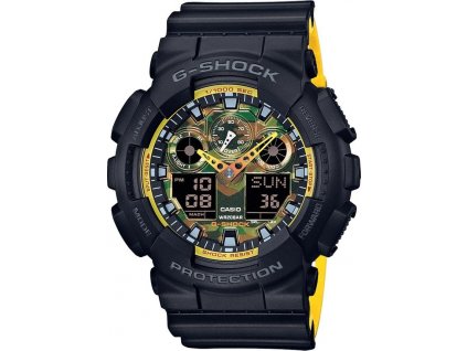 casio g shock g classic ga 100by 1aer special edition yellow orange accent 153637 182449