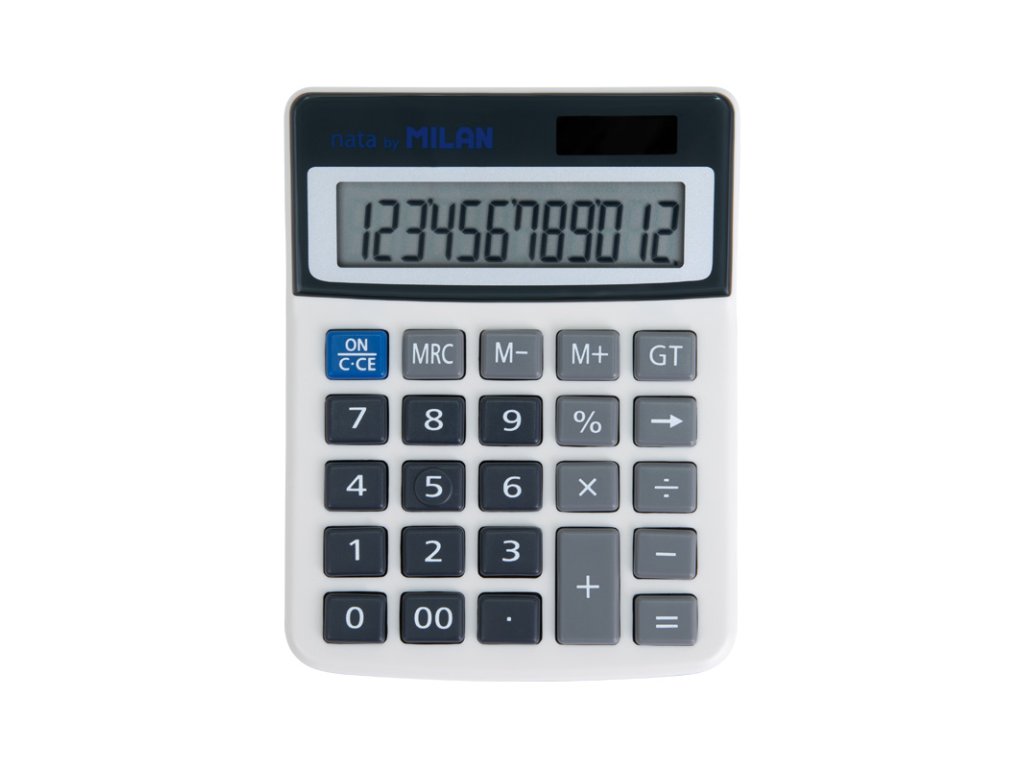 kalkulacka milan stolna 12 miestna seda blister