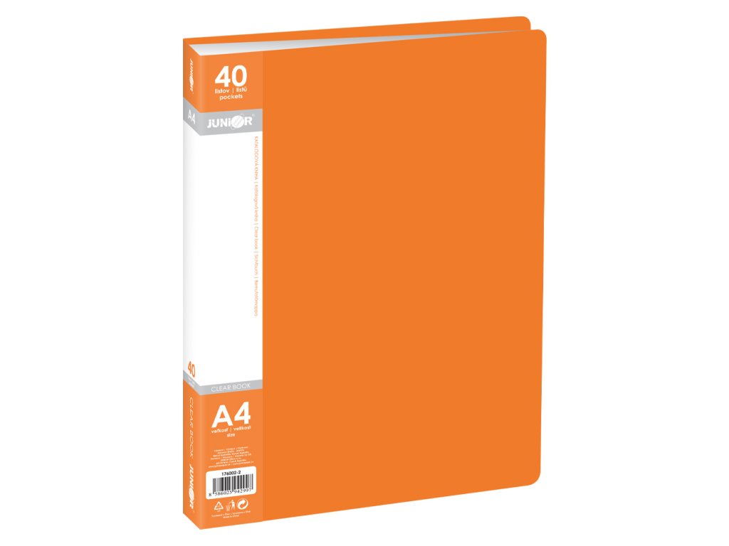 katalogova kniha a4 40 listova oranzova