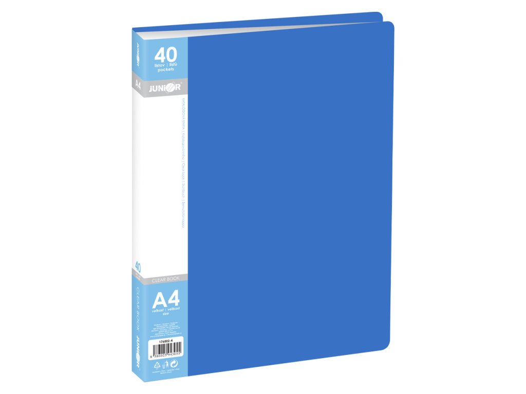 katalogova kniha a4 40 listova modra