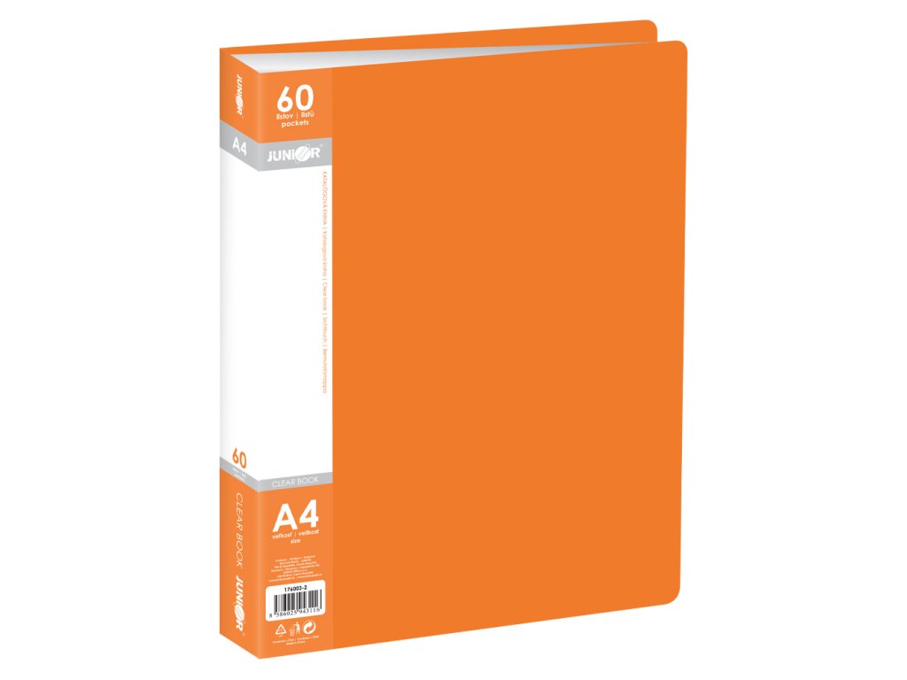 katalogova kniha a4 60 listova oranzova