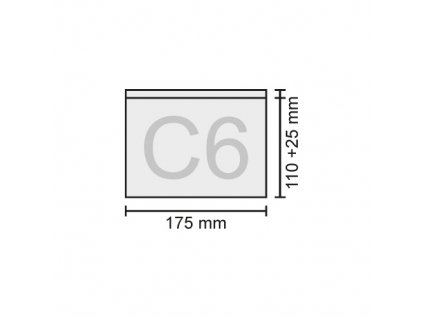 Obálka C6 transportná 175x110+25 mm, bal/1000 ks OB021  341 13