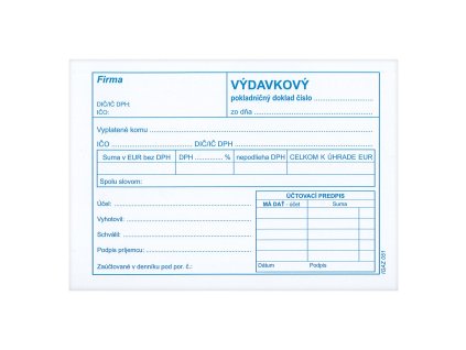 1604 sk vydavkovy pokl doklad s dph a6 51 php