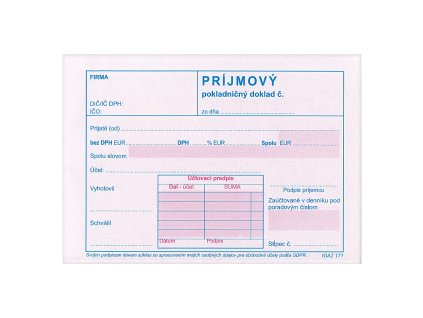8316 sk prijmovy pokl doklad s dph a6 samopr 171 php