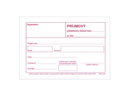 2815 sk prijmovy pokl doklad bez dph a6 samopr 320 php