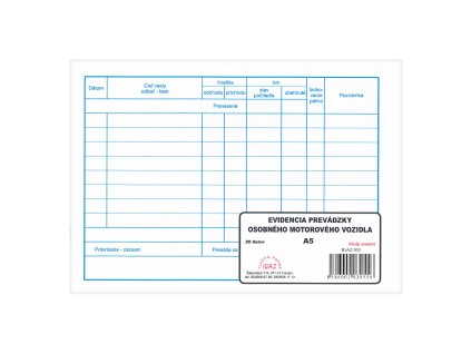 8309 sk evidencia prevadzky osob motor vozidla 55 php