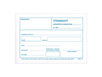 8322 sk vydavkovy pokl doklad bez dph a6 samopr 321 php